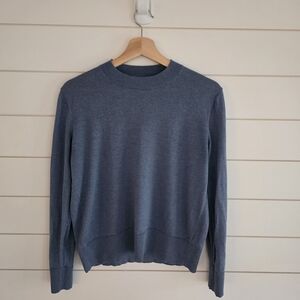 Banana Republic Women's Blue Crewneck Sweater Silk Blend